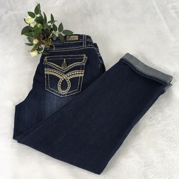 Earl Jeans Denim - Earl Jean Denim Blue Capris Cuffed